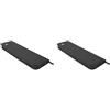 Paowsietiviity Borsa organizer da viaggio da uomo, per cravatte, bagagli, grigio nero, 42 x 13 x 2,5 cm, Set da 2 (grigio nero, 42 x 13 x 2,5 cm), 42X13X2.5 cm