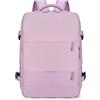 Smallrun Zaino da Viaggio Cabina Aereo 40x20x25 Zaino Cabina per Ryanair, Valigie da Viaggio Cabina, Zaini, Zaino da Viaggio Cabina 20L con Presa di Carica e Tasca, Viola, M