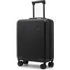 CabinFly Cruisair Ryanair Priority - Valigia da viaggio 55 x 40 x 20 cm con 4 ruote e serratura approvata TSA, Nero , 55x40x20cm, Valigia
