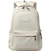 Arrovarp Zaino casual da donna - Zaino leggero, grande capacità, impermeabile, borsa da trasporto per computer portatile, uomini, lavoro, donne, studenti, viaggi pendolari, bianco, Refer to
