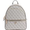 GUESS zaino per il tempo libero Manhattan II Backpack Dark Taupe Logo grigio talpa