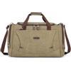 Bagwise Borsone da Viaggio in Tela - Borsa Weekender Impermeabile, Borsa Sportiva Uomo Donna, Bagaglio a Mano in Canvas con Tracolla Removibile (Verde Scuro)