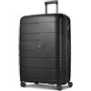 REDOLZ valigia grande 76 cm rigida espandibile TSA 4 ruote bagaglio da stiva Essentials 11+