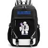 LKY STAR Anime Blue Lock Sacchetto di Scuola Daypack Zaino Viaggio Backpack da Scuola Zainetti per Ragazze Donna