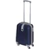 Or&My Bagaglio a Mano 52x35x20 cm - Valigia Rigida in ABS Leggera e Resistente - 4 Ruote Rimovibili Girevoli 360° - Compatibile con tutti compagnie aeree - Trolley da Cabina Offerta Mod.188 (Blu)