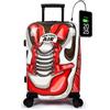 TOKYOTO - Valigia Da Cabina Divertente Per Ragazzi Bambini Bimbo Bimba Fans Dei Cartoni Animati Fumetto Comics Bagaglio A Mano USB 55x40x20 cm Trolley 55x35x20 Valigia Rigida 10 Kg Fantasia Sneakers
