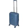 Valigeria.shop Valigia ORMI 55x40x20cm Legera Idoneo Raynair Trolley Espandibile Rigido in ABS Bagaglio a Mano da Cabina Seratura a Combinazione Luchetto Americano TSA 8 Ruote (Celeste)