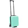 R.Leone Valigia 40x30x20cm Trolley Bagaglio a Mano Wizzair Vueling 2 Ruota in ABS 20374FR (Verde Acqua, 40X30X20cm 2Ruota)
