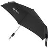 Pepe Jeans Teo Ombrello Pieghevole Nero Poliestere con Bastone in Alluminio, Nero, Ombrello