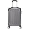 Boleedy Valigia Rigida Cabina 55cm in ABS Léger et Résistant avec Lucchetto et 4 Roulettes 360°,Trolley Bagaglio a Mano Pratique et Durable per Viaggio