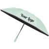 TOPTIE Ombrello rovesciato automatico personalizzato, Ombrello da viaggio antivento stampato con logo con striscia riflettente Ombrello personalizzabile con scritta