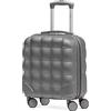 Flight Knight Bubble Suitcase - Ryanair easyJet Jet2 Approved - 8 Wheel Carry Cabin Hardcase 45x36x20cm