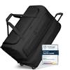 REDOLZ Duffle Essentials Wheeled Duffle Exp. L Black