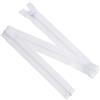 Aerzetix - Set di 5 Cerniere a Spirale N°5 75 cm Separabili con Cursore - Metallo, Nylon Poliestere - Cucitura e Riparazione creazioni Tessili - Colore Bianco