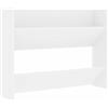 vidaXL Scarpiera a Muro Bianca 80x18x60 cm in Legno Multistrato