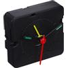 Hemobllo Movimento al Quarzo per Ricambio Orologio da Tavolo con Lancette Corte, Accessorio Fai da Te in Plastica Nero per Piccoli Orologi, Kit Versatile di Riparazione e Sostituzione