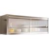 Generic Pensili Cucina Sospesi in Acciaio Inox con Ante Scorrevoli in Acrilico Mobilettos Multiuso Salvaspazio Pensile Bagno per Cucina, Garage, Ristorante, Lavanderia(60 * 30 * 40cm/23.6 * 11.8 * 15.8in)