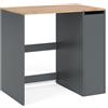 Vicco armadietto coprilavatrice Viktor Antracite/Rovere dorato 93.6x88.2 cm | con 3 scomparti
