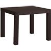 Ikea Tavolino laccato nero marrone (55 x 55 cm)