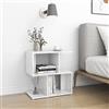 IBUQDDV Mobiletto Multiuso Tavolino Salotto Moderno Consolle Ingresso Comodini Camera Da Letto Moderni Comodino Bianco Lucido 50x30x51,5 cm in Legno Multistrato per Cucina Ufficio Dormitorio Camere Da Letto