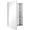 kleankin Armadietto medicinale a parete con specchio 15x24 argento | Mobile specchio da bagno, a parete, porta a cerniera, ripiani portaoggetti, soggiorno, lavanderia