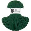 Bobbiny Junior filo per macramè, intrecciato, 3 mm, 100 m, color verde pino
