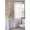 Blanc Mariclo Set Due Tende Camera in Cotone Avorio Ricamata, Shabby Chic Dentelle 135xH290 cm