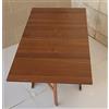 FRASM Tavolo in Legno Richiudibile Pieghevole Noce mod. Susanna 140x75x78 cm