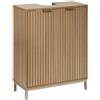 5 five simply smart 5five - base sotto lavabo tasso, effetto legno naturale
