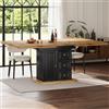 Kelodan Tavolo da pranzo allungabile, 110 x 80 x 75 cm, adatto per sala da pranzo, cucine o terrazze, tavolo da pranzo allungabile in legno con una lunghezza fino a 140 cm, spazio per un massimo di sei