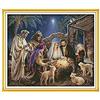 HXYA Presepe a Punto Croce Kit Fai-da-Te Fatto a Mano Salvatore Ges¨´ Figure religiose Ricamo Ricamo Appeso Immagine Tela