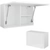 PLATAN ROOM - Armadietto da bagno, larghezza 80/120/160/200/240 cm, mobiletto da bagno pensile con anta ribaltabile (bianco opaco o lucido 60 x 40 x 25 cm)