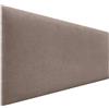 DHOME Testiera Imbottita Liscia in Tessuto Aqualine Altezza 70CM Spessore 4cm e 8cm per Parete Acustica Testiere Fonoassorbenti Letto Camera da Letto (Tessuto Terra, 140cm, Spessore 8cm)