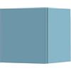 Liberoshopping Pensile cubotto sospeso in legno 30x30 cm (Con Anta, Azzurro Opaco)