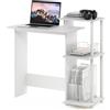 Furinno Efficient Home Laptop Notebook Scrivania per computer, Bianco/Bianco