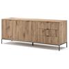 Vicco Tavolo basso Eliza, Quercia vichinga, 150 x 60 cm | con 3 cassetti, 2 ante, utilizzabile come supporto TV e per la conservazione