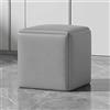 HGFE Trasforma il tuo spazio abitativo con la versatile poltrona ottomana 5 in 1 a cubo, impilabile con ruote girevoli e sgabello quadrato in tessuto tecnologico per soggiorno/sala da pranzo