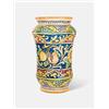 TERRECOTTE DEL SOLE - Portaombrelli siciliano originale decoro floreale H 50 cm, realizzato e decorato a mano.