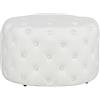 Totò Piccinni Pouf CHESTER design vintage retrò classico trapuntato (Pouf, Ecopelle Panna)