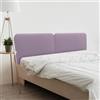 DHOME Testata Imbottita Liscia Arrotondata in Similpelle per Parete Acustica Testate Fonoassorbenti Testiera Letto Camera da Letto (Lilla, 200cm Dual)