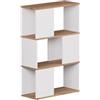 Vicco Divisorio per ambienti Eneos, Rovere bianco/dorato, 60 x 94 cm, utilizzabile come scaffale autoportante per una suddivisione flessibile degli spazi