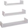 MODULARREDO | CALAMITA Set di 3 Mensole da Muro, Mensole Muro Design, Mensola da Parete, 60x8 p15.5 cm, 50x8 p15.5 cm e 40x8 p15.5 cm, Kit Tasselli Incluso, Rovere Imperiale - Made in Italy