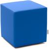 Avalon - Pouf Poggiapiedi Rigido CUBO Mamba Ignifugo Classe 1IM in Ecopelle Nautica, Puff Poggiapiedi, Seduta da Interno ed Esterno, Professionale Comodo Impermeabile, Made in IT(35cm-Azzurro)