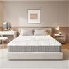 DEWINNER Materasso Memory Foam 140x200 - Matrimoniale Alto 30 CM - Waterfoam Traspirante - Anallergico e Antibatterico - Ortopedico rigido e Rigidità media - Alleviamento Punti di Pressione
