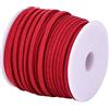 DonDon Cordino Velours Velluto 3 mm Fai da Te Rotolo da 30 Metri - Rosso