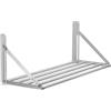 Mahlzeit Scaffale pensile in acciaio inox nel design delle barre 100 x 30 cm | Scaffale ribaltabile | argento | Scaffale in acciaio inox, scaffale da parete, scaffale da cucina