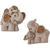 DLM_Bomboniere DLM-32132 (Kit 12 Pezzi) Magnete Calamita Mamma Elefante Elefantino Cucciolo Nascita Battesimo Comunione Segnaposto Pensierino bomboniera
