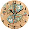 Sawhonn Carino Zodiaco Pesci Pesci Orologio da Parete Quarzo Orologi da Appendere Rotondo Silenzioso Decorazione del Soggiorno
