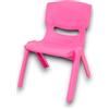 KORAT Sedia per Bambini in Plastica Resistente 48x33x36 cm Portata Fino a 60 Kg Seduta Ergonomica e Leggera, Disponibile in Vari Colori Ideale per Asilo, Cameretta, Attività, Gioco (Rosa)