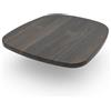 Generico SEDILE POLIMERICO IN LEGNO MULTISTRATO MDF CON FINITURA IN LAMINATO COMPATIBILE CON SEDIE E SGABELLI (Wengè)